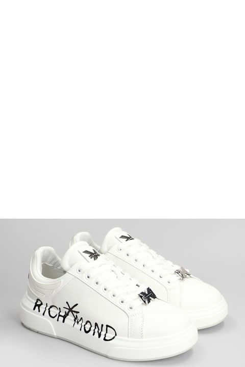 John Richmond for Men John Richmond Sneakers In White Leather
