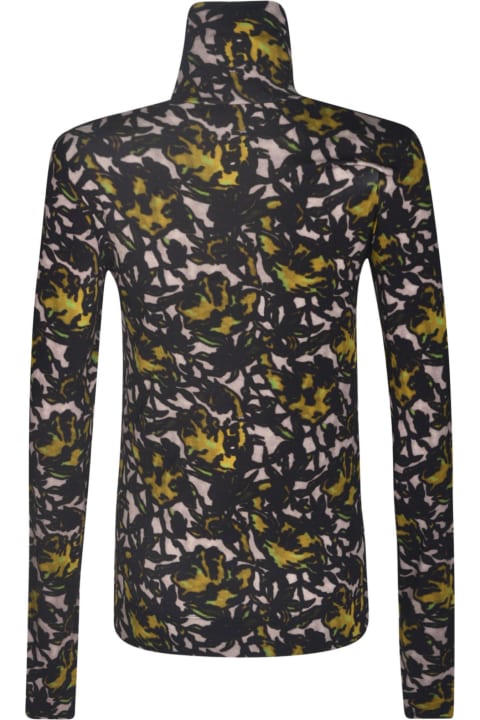 Fashion for Women Dries Van Noten All-over Printed Turtleneck Top