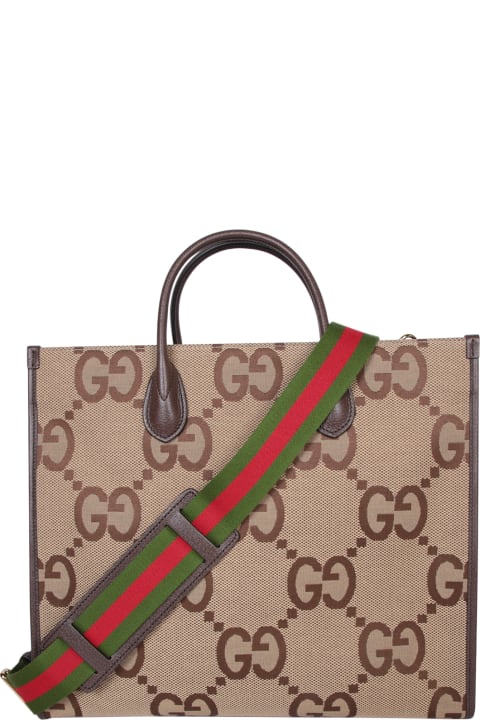 メンズ Gucciのトートバッグ Gucci Jumbo Maxi Gg Beige Bag