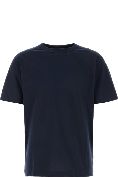 メンズ Dries Van Notenのトップス Dries Van Noten Midnight Blue Cotton Heer T-shirt