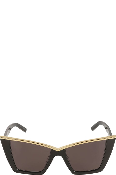 Saint Laurent Eyewear Eyewear for Women Saint Laurent Eyewear Gold-tone Edge Cat Eye Sunglasses
