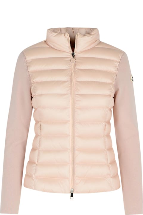 Moncler Sweaters for Women Moncler Pink Polyamide Sweater