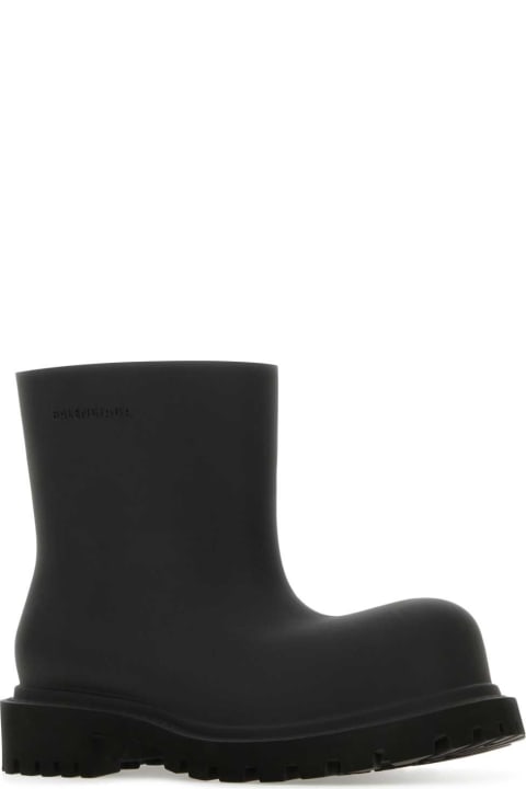 Balenciaga Boots for Women Balenciaga Black Eva Steroid Ankle Boots
