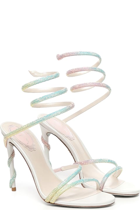 Shoes for Women René Caovilla Satin Sandals With Crystals