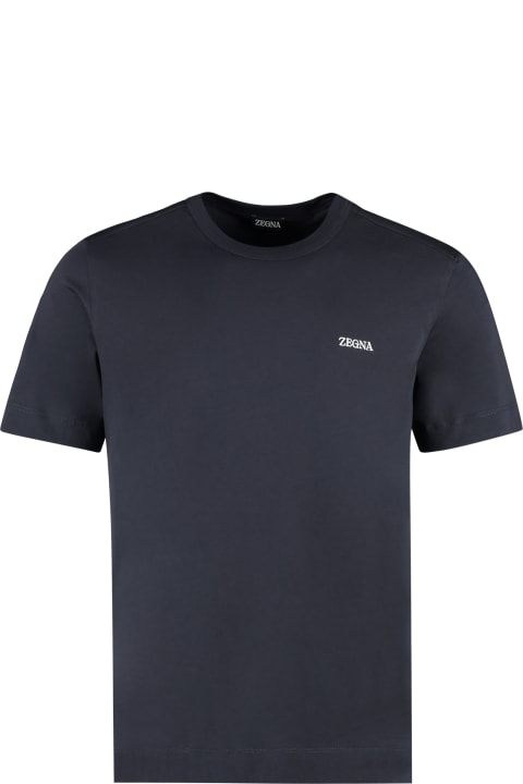 Homeware Zegna Logo Cotton T-shirt
