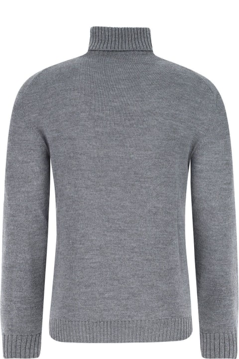 Jil Sander Sweaters for Men Jil Sander Grey Wool Sweater