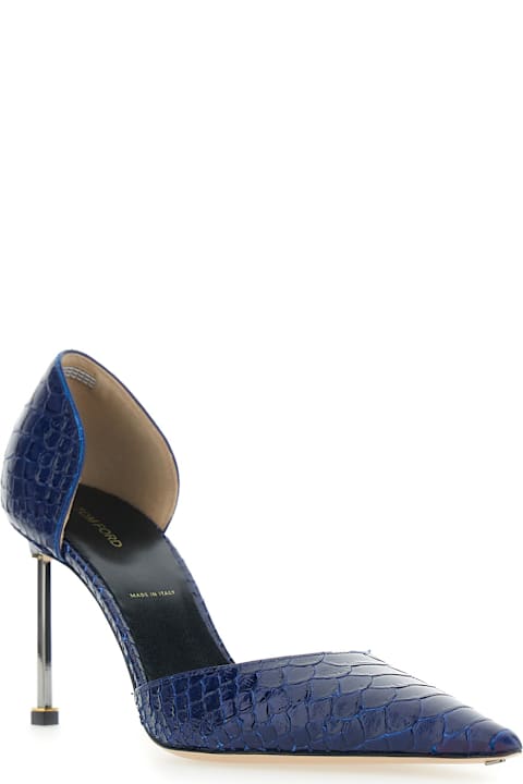 Tom Ford Semi Shiny Printed Python B/c D'orsay Pump