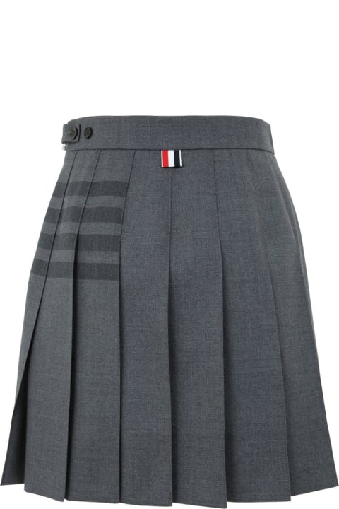 Thom Browne Skirts for Women Thom Browne 4 Bar Striped Pleated Mini Skirt