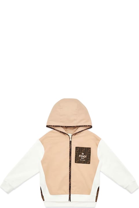 Fendi Sweaters & Sweatshirts for Boys Fendi Fendi Kids Sweaters Beige