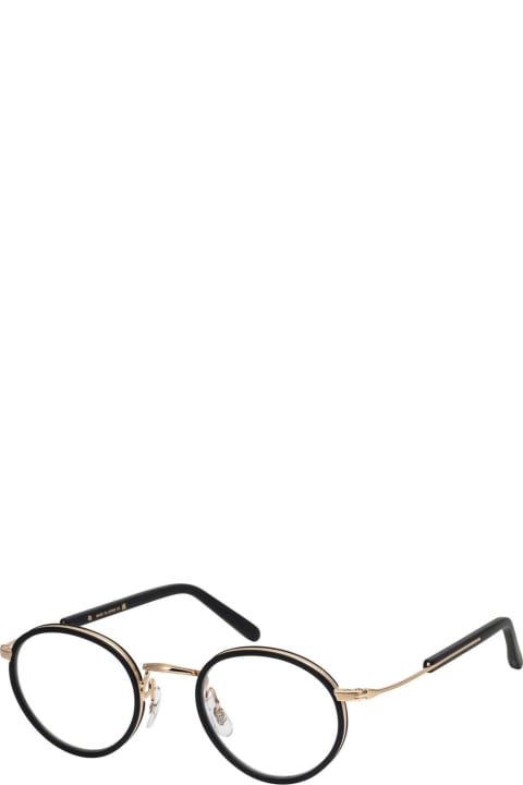 Masunaga نظارات لـ القسم الرجالي Masunaga Gms-127 39 Bk/black/gold Glasses