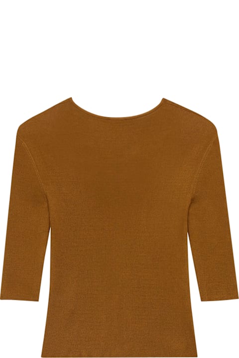 Fashion for Women Saint Laurent Semi-sheer Certified Viscose Knitted Top