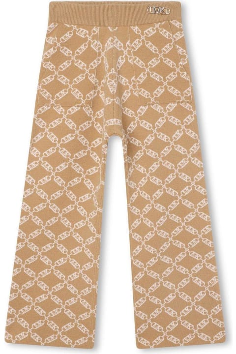 Bottoms for Boys Michael Kors Empire Logo Print Knit Track Pants