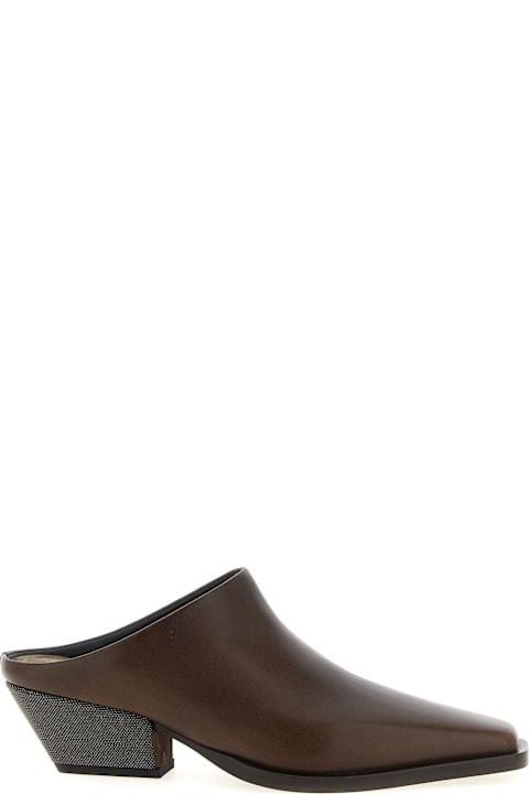 Homeware Brunello Cucinelli 'precious Heels' Sabots