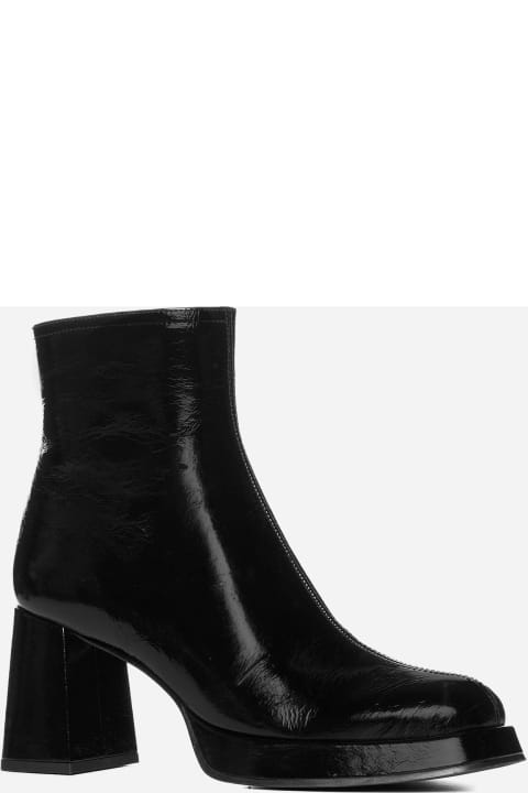 Chie Mihara Shoes for Women Chie Mihara Katrin Patent Leather Ankle Boots