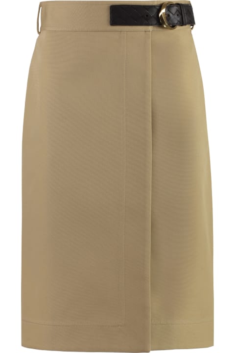 Bottega Veneta for Women Bottega Veneta Cotton Wrap Skirt