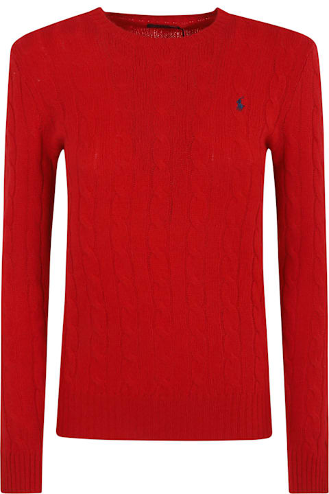 Fashion for Women Ralph Lauren Logo Embroidered Cable Knit Sweater