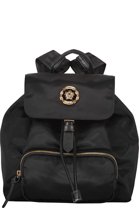 Homeware Versace Logo Detail Nylon Backpack