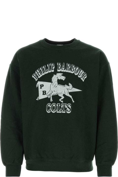 Wild Donkey Clothing for Women Wild Donkey Dark Green Cotton Blend Sweatshirt