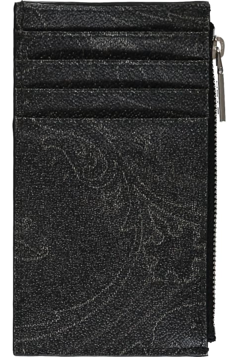 Etro for Women Etro Faux Leather Card Holder