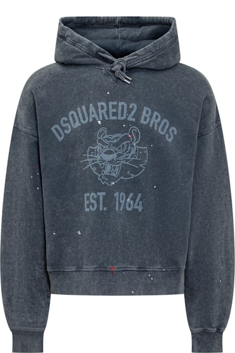 Homeware Dsquared2 Distressed Drawstring Hoodie
