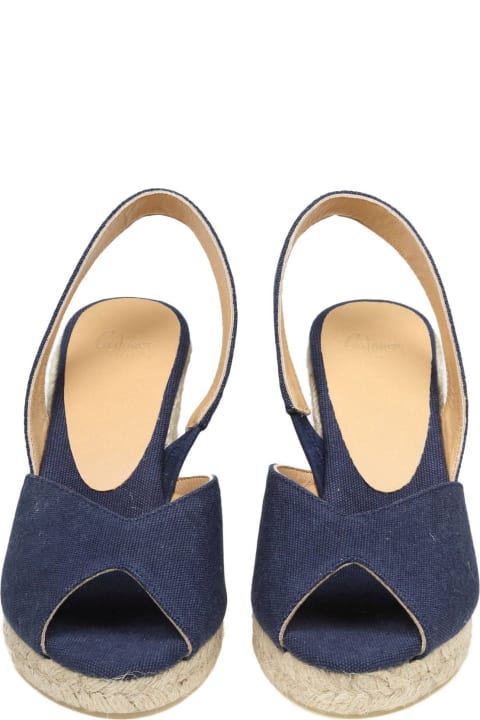 Sandals for Women Castañer Brisa 8 Espadrilles In Blue Jeans Fabric