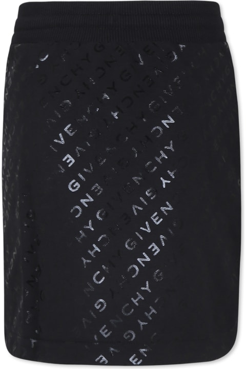 Givenchy Bottoms for Women Givenchy Black Skirt For Gir With Logo