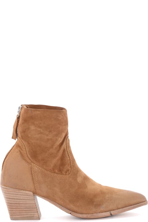 Moma Ankle Boots In Brown Suede
