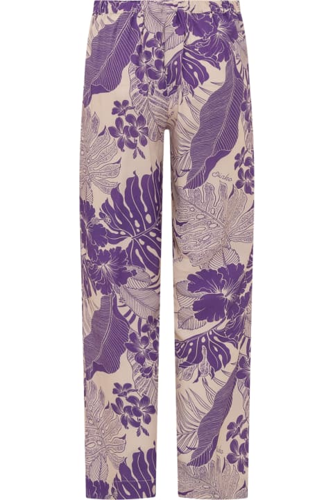 Pants & Shorts for Women Pinko Printed Viscose Trousers