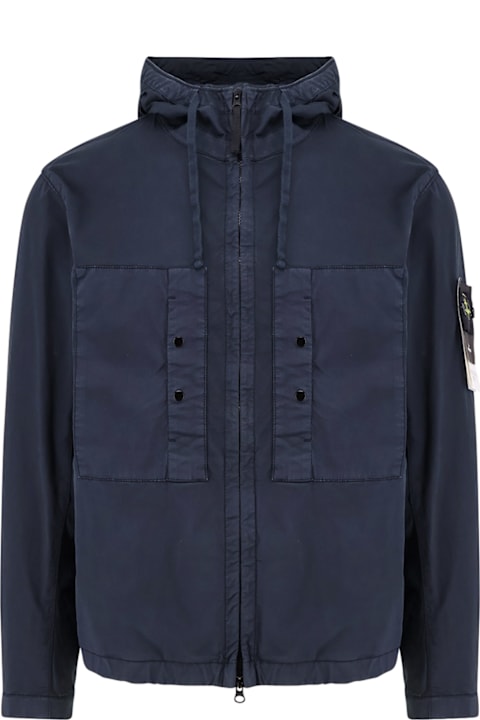 Coats & Jackets for Men Stone Island Supima Cotton Twill Stretch-tc Jacket