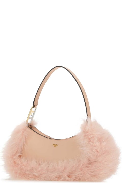 ウィメンズのセール Fendi Pink Leather Fendi O Lock Swing Handbag