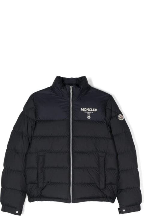 Coats & Jackets for Girls Moncler Navy Blue Joe Down Jacket