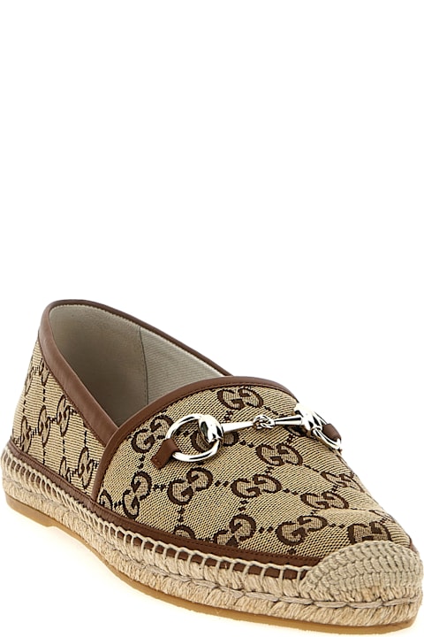 Flat Shoes for Women Gucci Horsebit Espadrilles