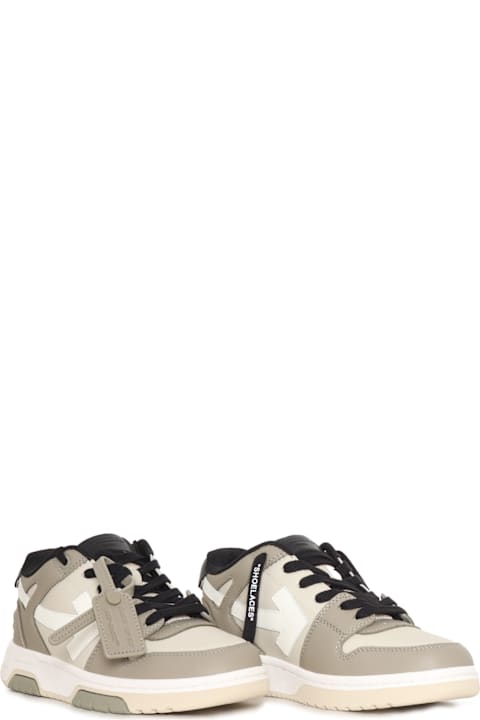 Off-White Shoes for Boys Off-White Out Of Office Olive Green - Light Brown