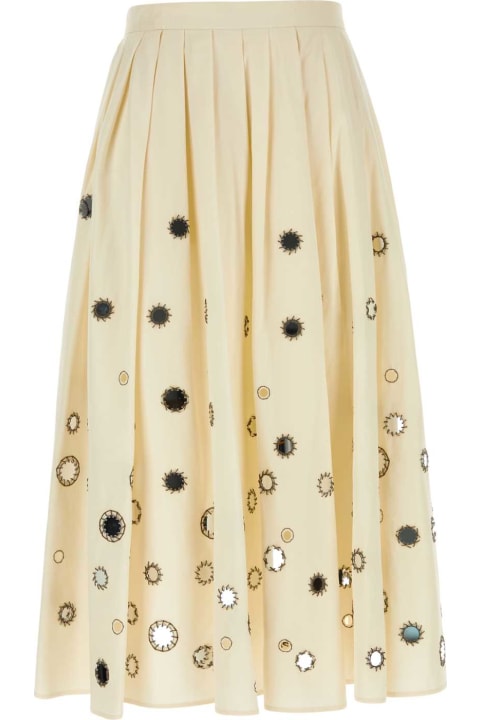 Fashion for Women Prada Cream Cotton Skirt