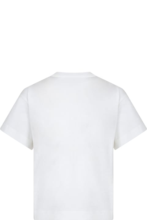 Fendi for Kids Fendi White T-shirt For Kids