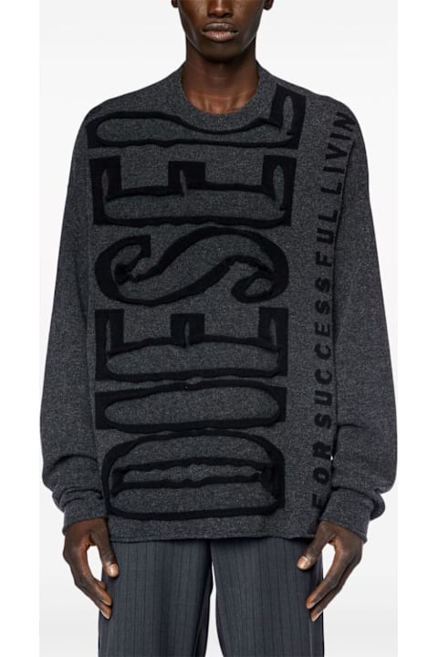 Diesel Sweaters for Men Diesel Diesel Sweaters Grey