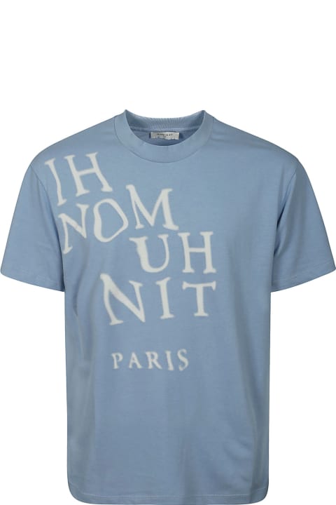 メンズ ih nom uh nitのウェア ih nom uh nit T-shirt Classic Fit With Logo Blurred