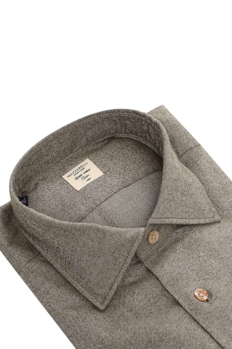 أدوات منزلية Mazzarelli Green Cotton Shirt