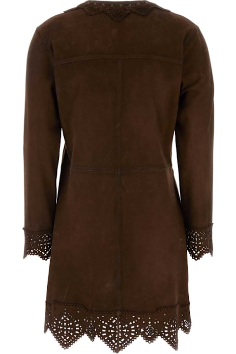 Isabel Marant for Women Isabel Marant Brown Suede Charlina Mini Dress