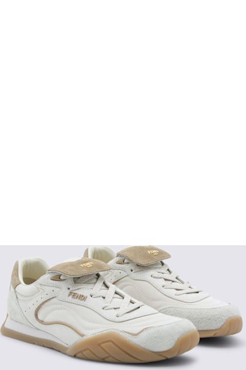 Fendi White Leather Sneakers