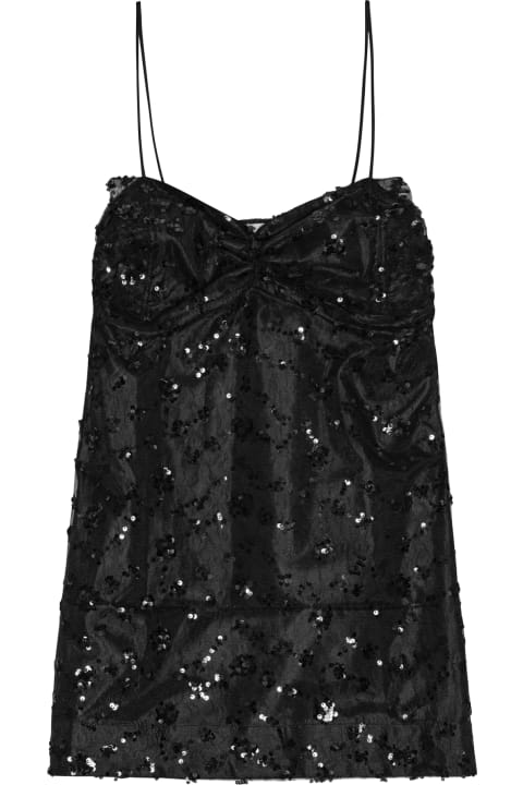 Underwear & Nightwear for Women Ganni Sequin Lace Mini Dress
