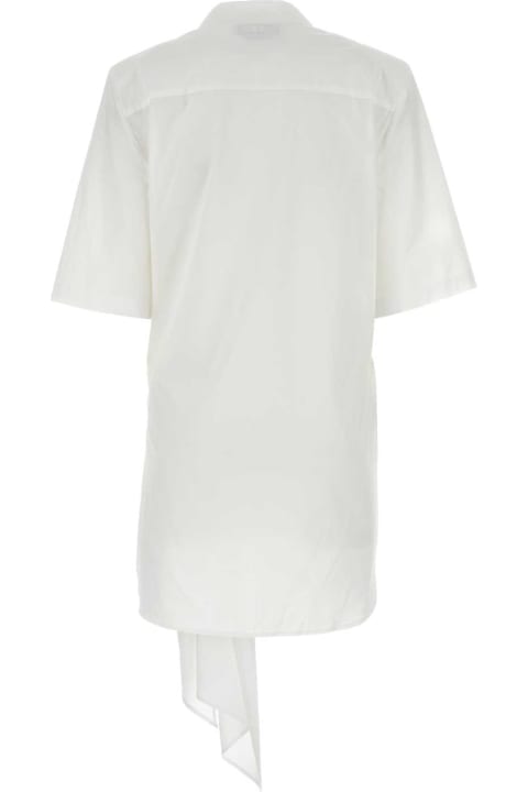 Fashion for Men MSGM White Poplin Mini Dress