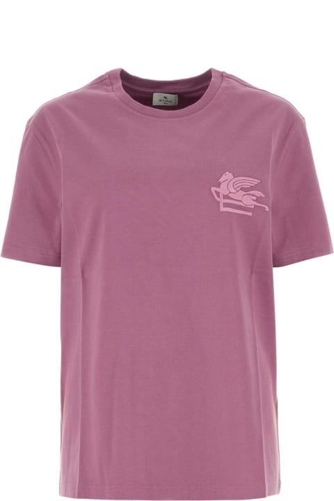 Fashion for Women Etro Light Purple Cotton T-shirt