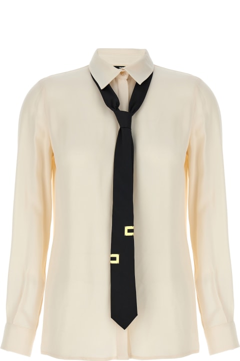Elisabetta Franchi for Women Elisabetta Franchi White Shirt With Tie