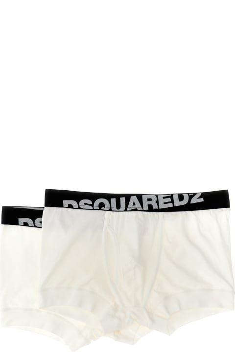 Underwear for Men Dsquared2 2-pack Elastic Logo Boxer Shorts