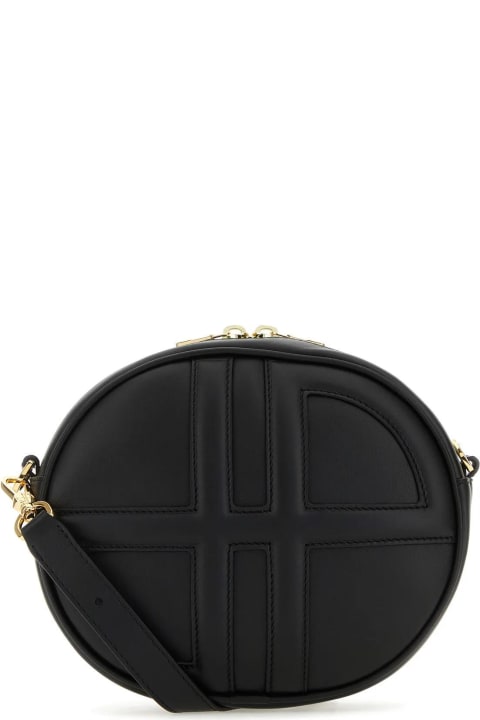 Patou for Women Patou Black Leather Shoulder Bag
