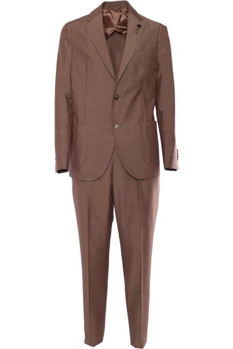 メンズ スーツ Lardini Elegant Brown Suit