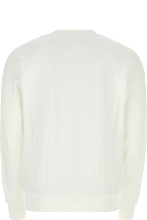 Fleeces & Tracksuits for Men Balmain White Cotton Sweatshirt