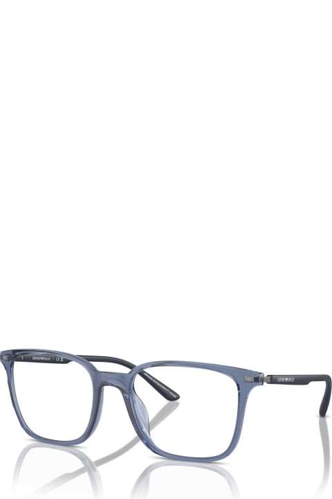 Emporio Armani for Men Emporio Armani Ea3242u Shiny Transparent Blue Glasses