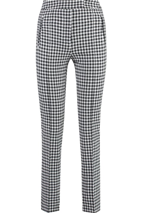 PT01 Pants & Shorts for Women PT01 Checked Cotton Trousers